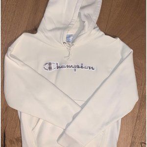 CHAMPION HOODIE - plaid logo